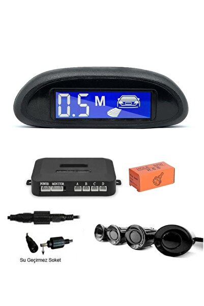 WİNOXX Dijital Mini Ekranlı Park Sensörü(BİP BİP SESLİ,SİYAH SENSÖRLÜ)