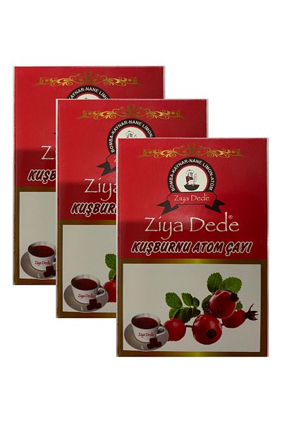 Ziyadede Ziya Dede Rosehip Atomic Tea - 150 Gr X 3 Pieces