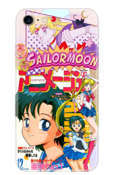 Newon حافظة هاتف مطبوعة لهاتف آيفون 6/6S بحار القمر القمر المحارب