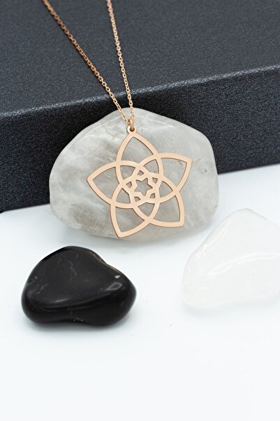 Dkmn Silver Venüs Aşk Çiçeği Kolye Kadın Gümüş Kolye