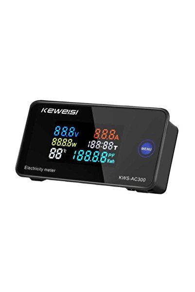 Motorobit Dijital AC 50-300V 10A Voltmetre Ampermetre