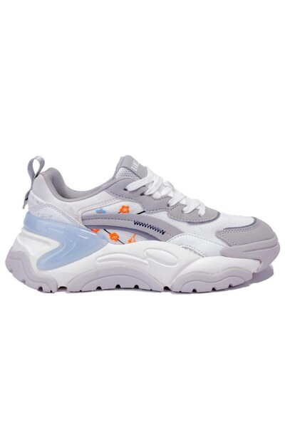 GAMELU Kınd Beyaz Gri Ortopedik Günlük Kadın Spor Ayakkabı