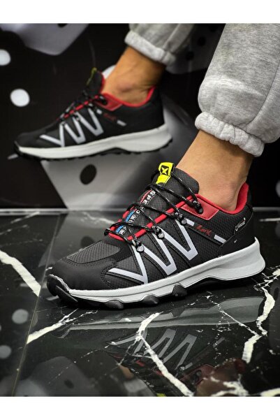 Weynes حذاء رياضي كاجوال لتقويم العظام للرجال باللون الأسود والأحمر Wsb0636