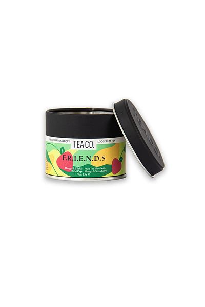 Tea Co Friends Exotic Fruit Tea 25 Gr Tin Box