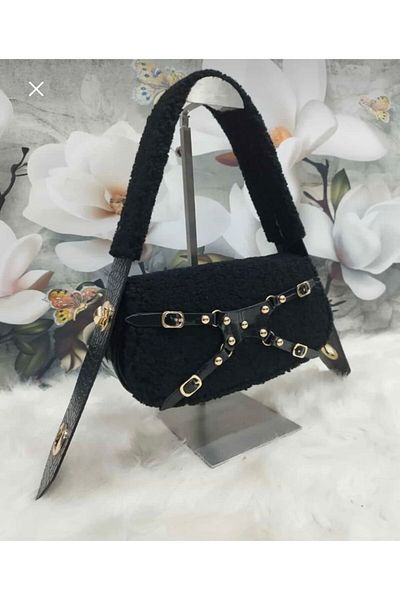 Miamor Faux Leather Gray Crocodile Mnc Model Adjustable Handle Women's Hand and Shoulder Bag