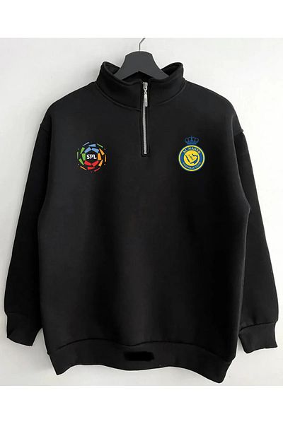 Pisa Art Al-Nassr Saudi Arabia Pro League Special Design Μισό φερμουάρ ιδρώτας