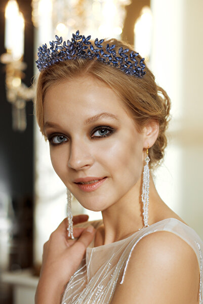 Limelia Coroană elegantă pentru costum de mireasă cu model de frunze, coroană...