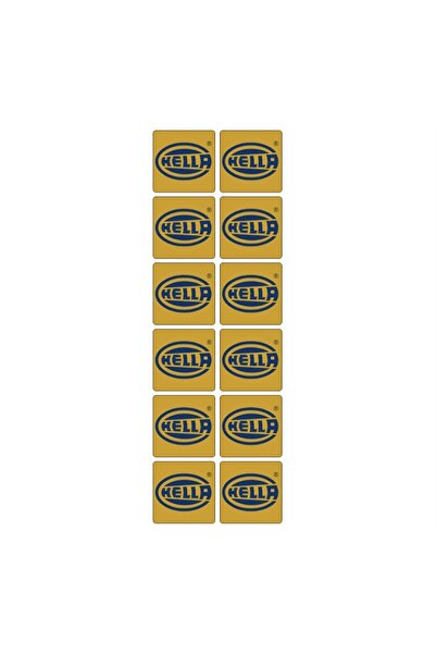 FD OTOMOTİV ملصق ظلال العيون Hella أصفر - مقياس لوحة - مقياس لوحة قطرة Hella ...