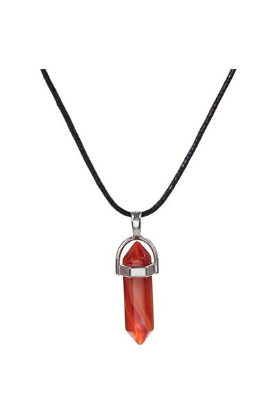 Igen Aksesuar Akik çivi yılan İp kolye