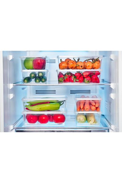 SUPERPUP 5 Pieces 2 Lt Storage Container - Ziplock, Freezer, Refrigerator, Food Supply, Toy, Food, Coffee, Supply Box