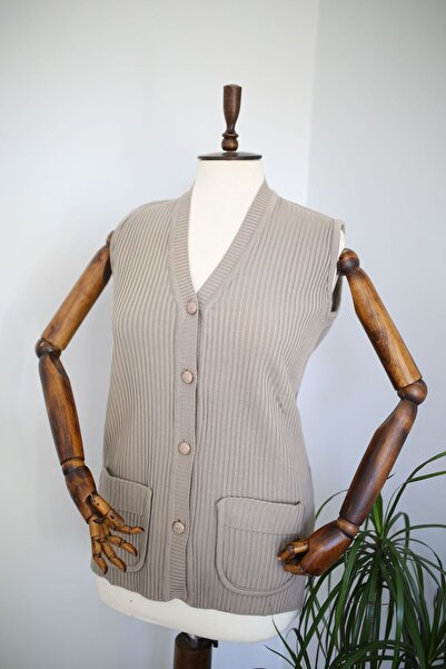 TUĞRA TRİKO Çelik Örğü Yelek