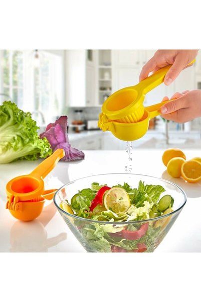 QesQin Practical Lemon Press & Citrus Squeezer Hard Plastic Lemon Squeezer