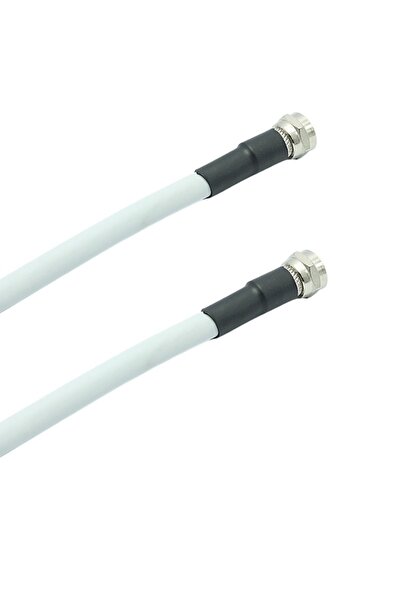ShowMax Rg6/u-6 Coaxial F Konnektörlü Hazır Uydu Anten Kablosu 1 Mt Full Bakır