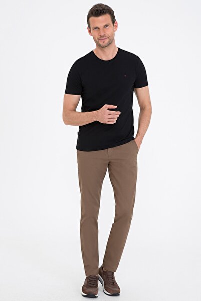 Pierre Cardin Μαύρο Slim Fit Crew Neck Basic T-shirt