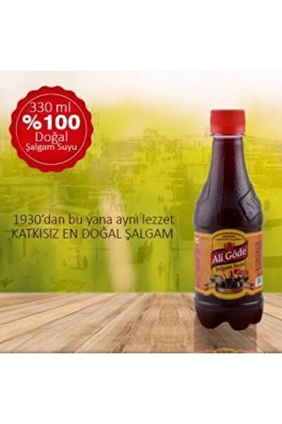ALİ GÖDE ŞALGAM SUYU Acılı Şalgam Suyu 330ml- 12 Adet
