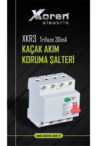 4x25 30 Ma Kaçak Akım Şalteri