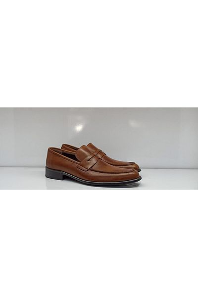 Gizmo Men's Tan Genuine Leather Shoes