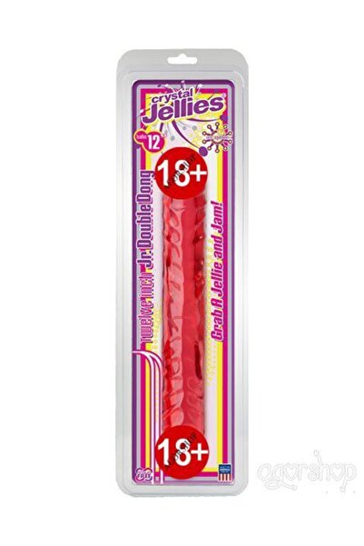 Leten Doc Johnson Jellies Jr. Çift Başlı Jel Dokulu Realistik Made In Usa-r190