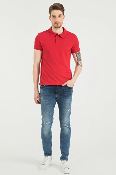 Loft Erkek Kırmızı Polo Yaka T-Shirt Lf 021171