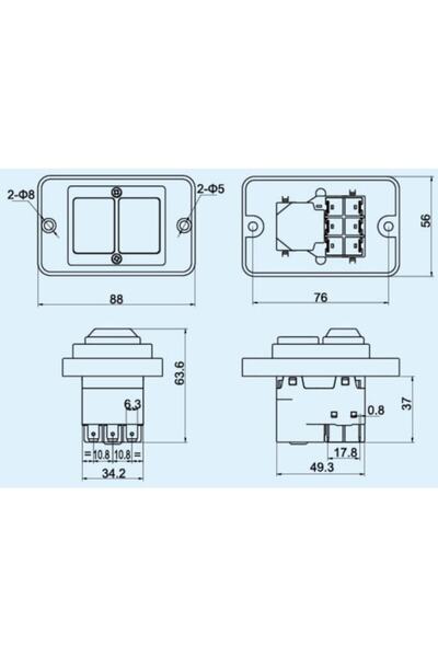 Nesta Kedu Kjd 18 Şalter Switch 6p 400v