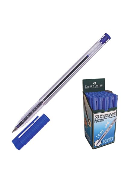 Faber Castell Faber-castell 1440 Tükenmez 0.8 Mavi 50'li Kutu
