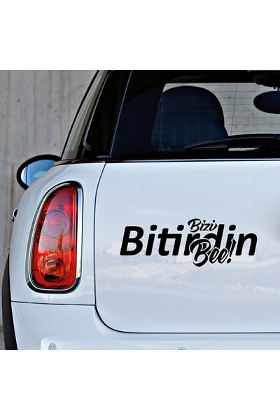 MIGNATIS You Finished Us Bee Text Autocolant pentru Vehicul și Perete 25cm - Negru