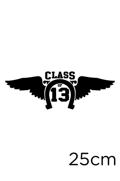 MIGNATIS Autocolant cu inscripții Clasa de 13 25cm - Negru