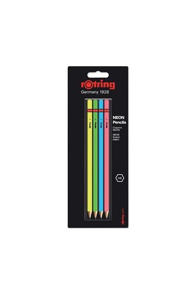 Rotring Neon Pencil 4 Pack Blister