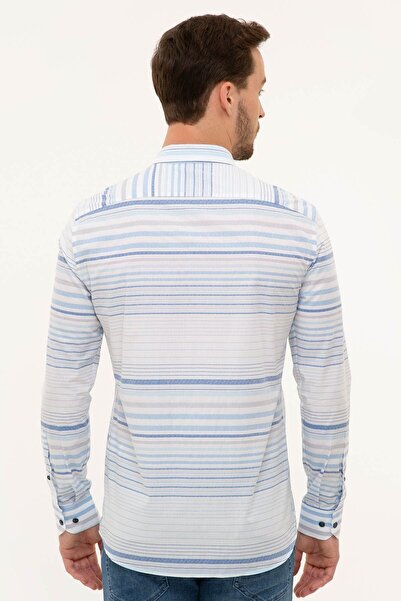 Pierre Cardin Mavi Slim Fit Gömlek