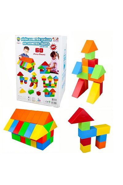 PİLSAN Pilsan Large Geometric Shapes 60 Pieces
