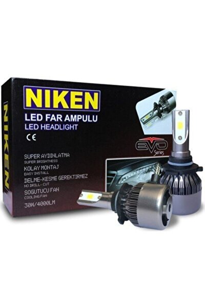 Niken H11 Led Xenon Far Aydınlatma Seti Şimşek Etkili Evo 8000lm