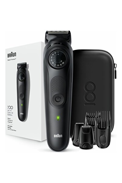 Braun 100. Yıl Özel Max Serisi Kablosuz, 4 Ek Ataçmanlı, Saç&sakal Düzeltici