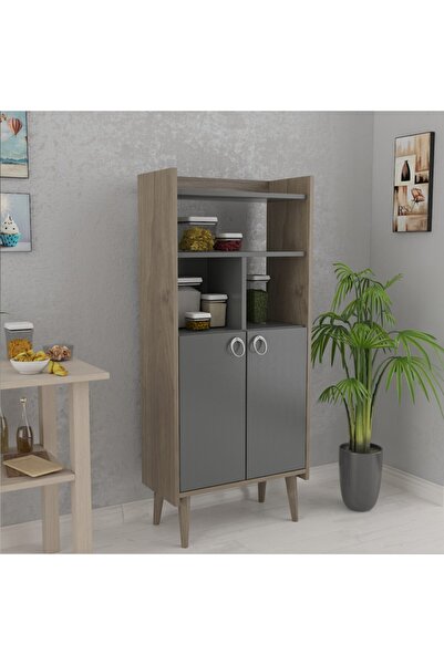 lagomood Kiler Çok Amaçlı Dolap Banyo & Mutfak Antrasit & Ceviz