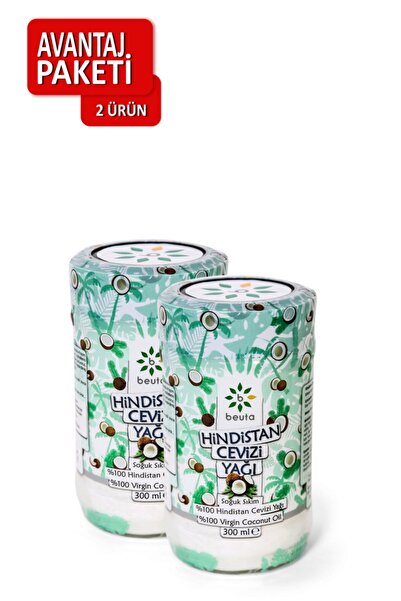 Beuta Hindistan Cevizi Yağı Doğal Soğuk Sıkım 300 ml X 2 Adet