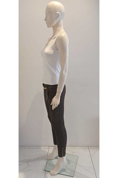 AYHAN Pantaloni din material cu centură