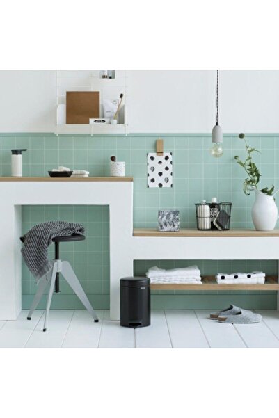 Brabantia Pedal Bin 10 Years Warranty Stainless Steel Newicon3 Lt Matt Black