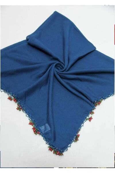 ALLURİNG THE BETTER ONE , Petrol Colored Cherry Embroidered Beaded Writings