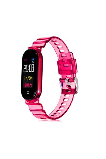 Nezih Case Xiaomi Mi Band 3 / 4 / 5 / 6 Uyumlu Şeffaf Sert Silikon Saat Kordo...