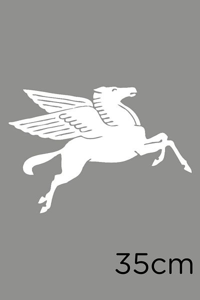 MIGNATIS Autocolant cu icoană Pegasus de cal alb de 35 cm
