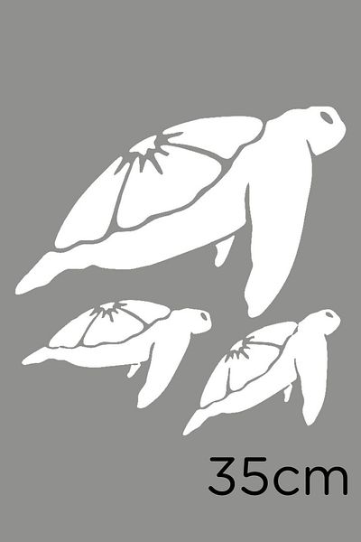 MIGNATIS Autocolant pentru turmă de loggerhead loggerhead care migrează 35 cm - alb