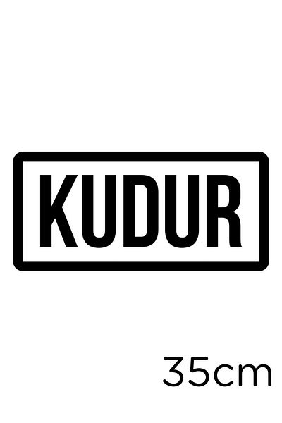 MIGNATIS Kudur Text Autocolant Vehicul Vehicul Lipire 35cm - Negru