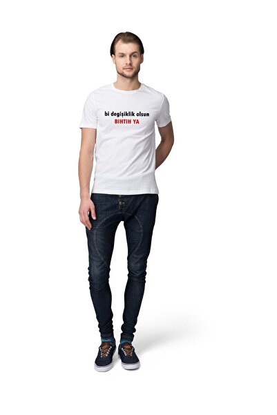 HobyUsa Ανδρικό μπλουζάκι με εμπριμέ μπλουζάκι