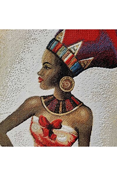 Niva Kırmızı Dokuma Goblen Kumaş - Çerçevelik, Döşemelik Ve Hayal Ettiğiniz H...