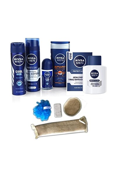 NIVEA Erkek Cilt Bakım Ve Banyo Seti - Lif Ve Kese Seti