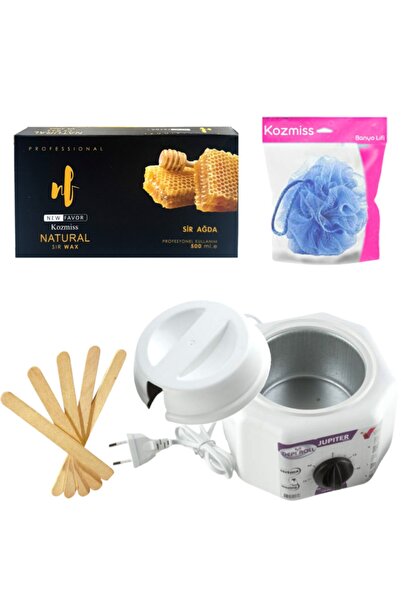 Kozmiss Ağda Isıtıcı Makine New Favor Naturel Kalıp Ağda Seti 4 Parça