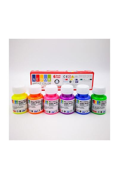 Südor Multi Akrilik Fosforlu Set 6 X 25 Ml