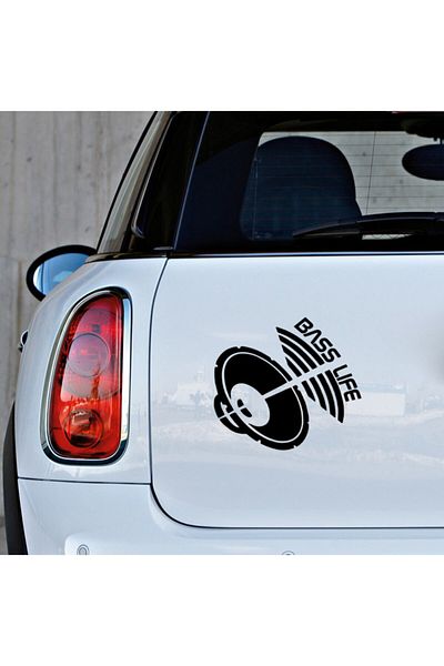 New Jargon Pastă autocolant cu inscripții Loud Hapors și Bass Life 25 cm - Negru