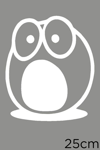 New Jargon Autocolant Emoji amuzant 25 cm - Alb