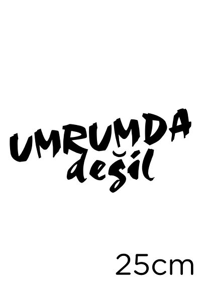 New Jargon 25 cm I Don't Care Text - Autocolant pentru vehicul și perete, negru