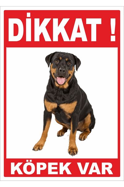 Dekotacım تحذير يوجد كلب ديكوتا ورقة 25x35 سم. 25x35 سم.
